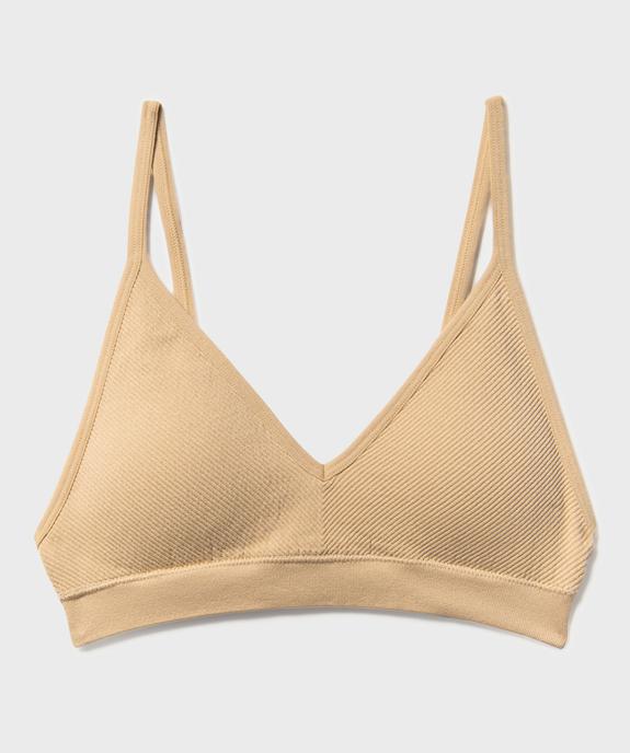 Soutien-gorge triangle à mousses amovibles première lingerie fille vue1 - GEMO (JUNIOR) - GEMO
