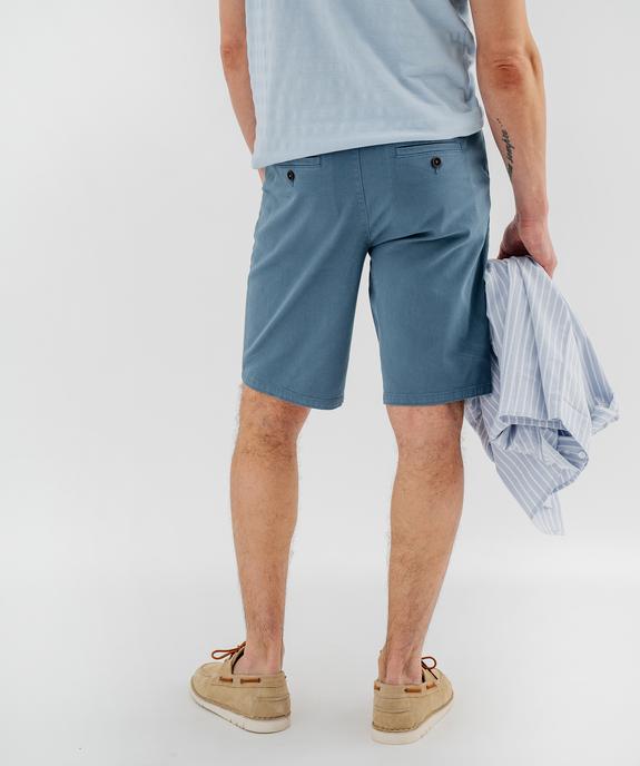 Bermuda chino coupe regular en coton stretch homme vue3 - GEMO 4G HOMME - GEMO