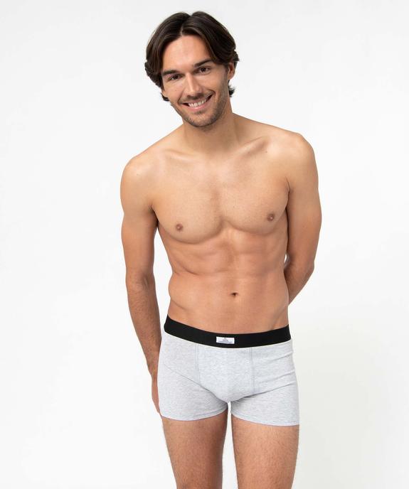 Boxer homme en coton stretch extensible (lot de 2) vue3 - GEMO 4G HOMME - GEMO