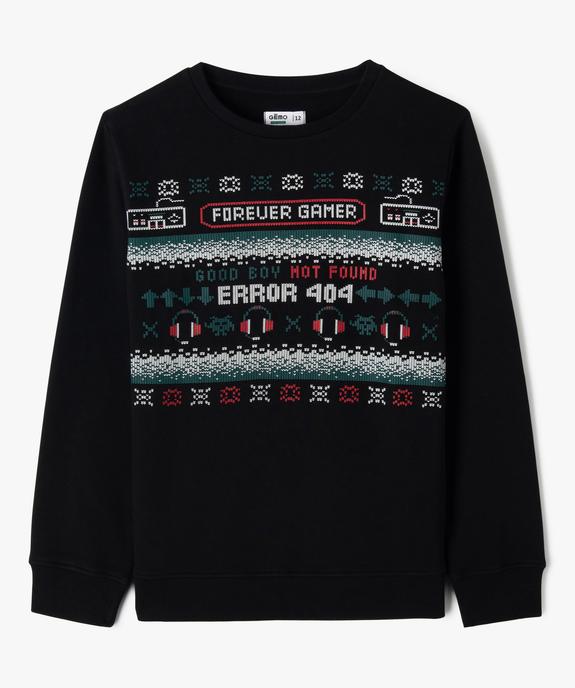 Sweat de Noël imprimé garçon vue1 - GEMO 4G GARCON - GEMO