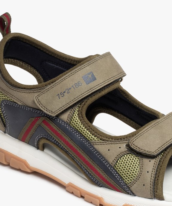 Sandales sport garçon multimatières à brides scratch vue6 - GEMO (ENFANT) - GEMO
