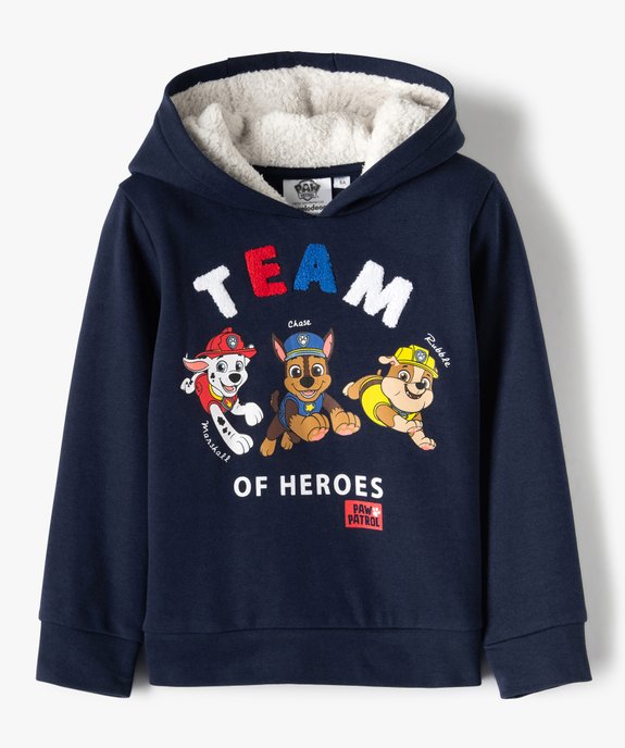 Sweat garçon chaud à capuche doublée - La Pat'Patrouille vue2 - PAT PATROUILLE - GEMO