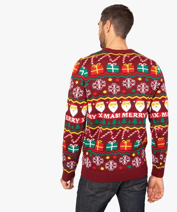 Pull de Noël pour homme multicolore vue3 - GEMO (HOMME) - GEMO