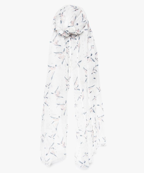 Foulard femme imprimé avec sequins brodés vue1 - GEMO (ACCESS) - GEMO