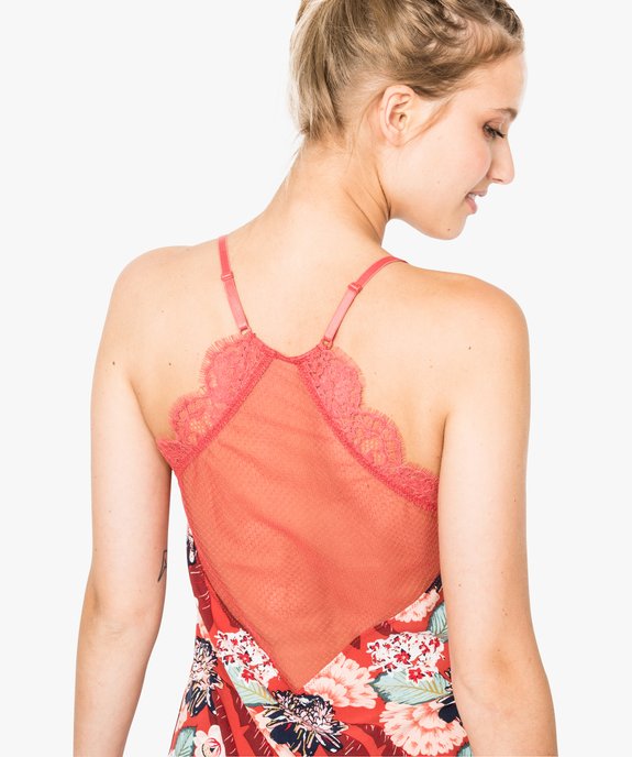 Nuisette dos nageur en tulle vue2 - GEMO(HOMWR FEM) - GEMO