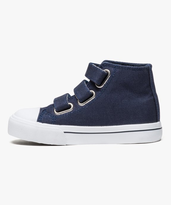 Baskets montantes en toile fermeture scratch (du 24 au 30) vue3 - GEMO (ENFANT) - GEMO