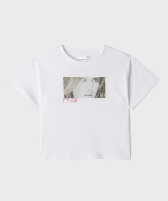 Tee-shirt col rond imprimé fille - Celine Dion vue1 - CELINE DION - GEMO