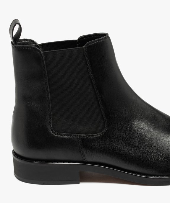 Chelsea boots dessus cuir homme - Tanéo vue6 - TANEO - GEMO