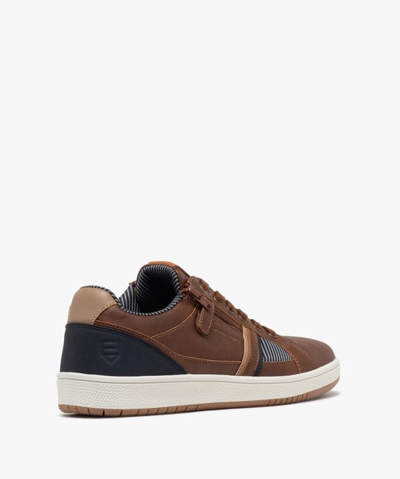 Baskets basses à lacets au look urbain homme vue5 - URBAN STEPS - GEMO