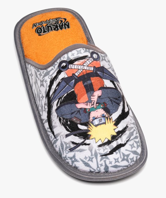 Chaussons garçon mules en velours ras - Naruto  vue5 - NARUTO - GEMO