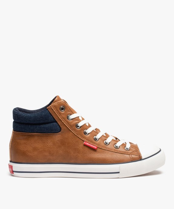 Baskets homme mid-cut unies à bout renforcé - Chevignon vue1 - CHEVIGNON - GEMO