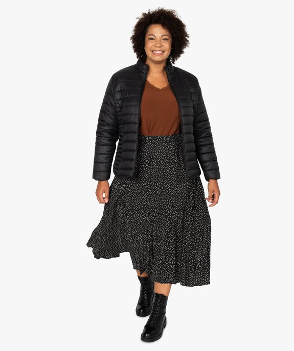 Blouson femme grande taille matelassé à col montant vue5 - GEMO (G TAILLE) - GEMO