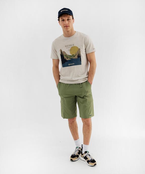 Bermuda technique multipoche en matière fine et légère homme - Roadsign vue4 - ROADSIGN D - GEMO