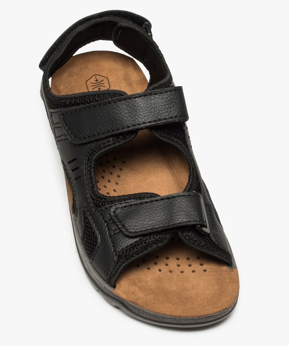 Sandales homme fermeture trois brides à scratch vue5 - GEMO (CASUAL) - GEMO