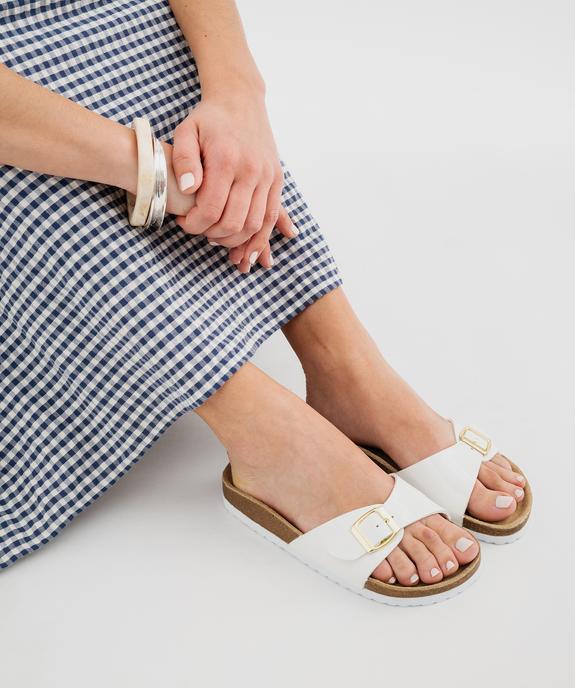 Mules 1 bride à boucle et semelle intérieure cuir femme - Valentina Baldano vue7 - VALENTINA BALDA - GEMO