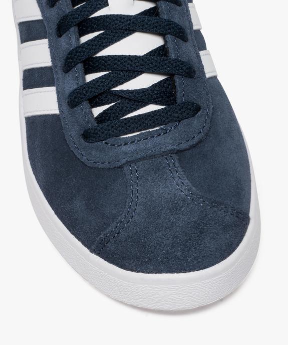 Tennis garçon lacée dessus cuir suédé - Adidas VL Court  vue6 - ADIDAS - GEMO