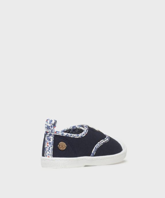 Tennis en toile à semelle fine et bout couvert fille - LuluCastagnette vue4 - LULUCASTAGNETTE - GEMO