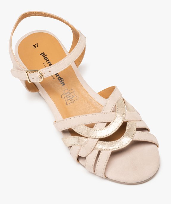 Sandales femme à talon dessus cuir brillant – Pierre Cardin vue5 - PIERRE CARDIN DIFFUSION - GEMO