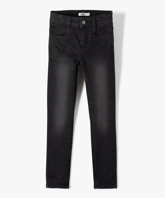 Jean fille coupe Skinny extensible vue1 - GEMO 4G FILLE - GEMO