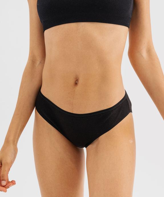 Culotte en maille côtelée femme (lot de 2) vue2 - GEMO 4G FEMME - GEMO