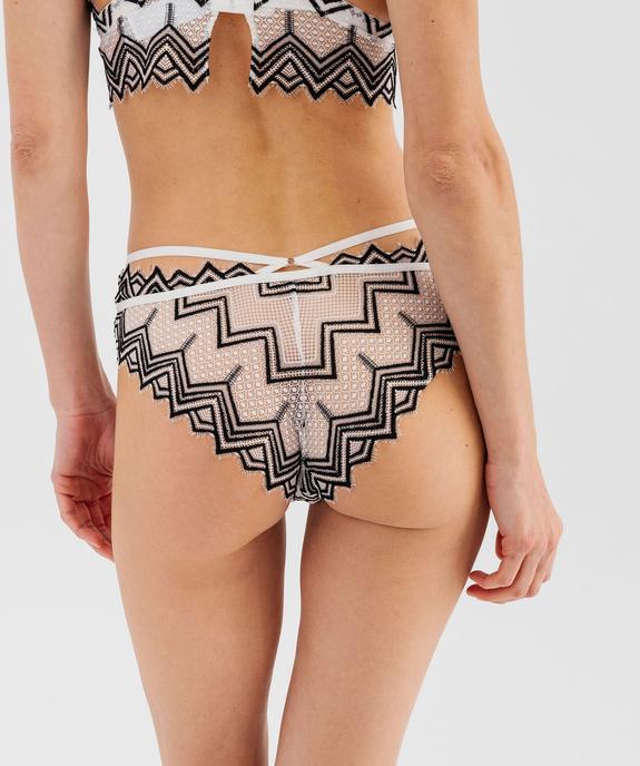 Shorty en dentelle avec brides à la taille femme vue2 - GEMO(HOMWR FEM) - GEMO