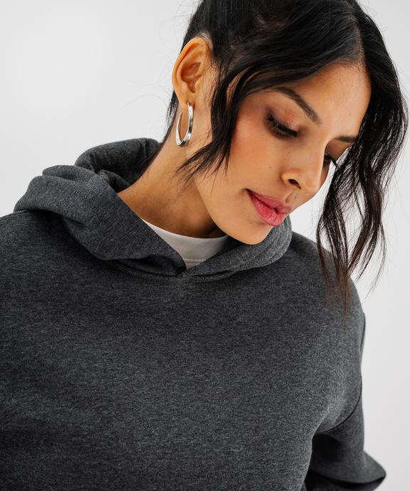 Sweat à capuche en molleton doux femme vue4 - GEMO 4G FEMME - GEMO