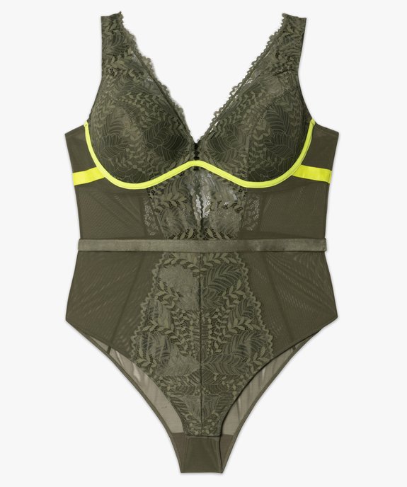 Body femme en tulle et dentelle - Gémo x Lalaa Misaki vue4 - GEMO(HOMWR FEM) - GEMO