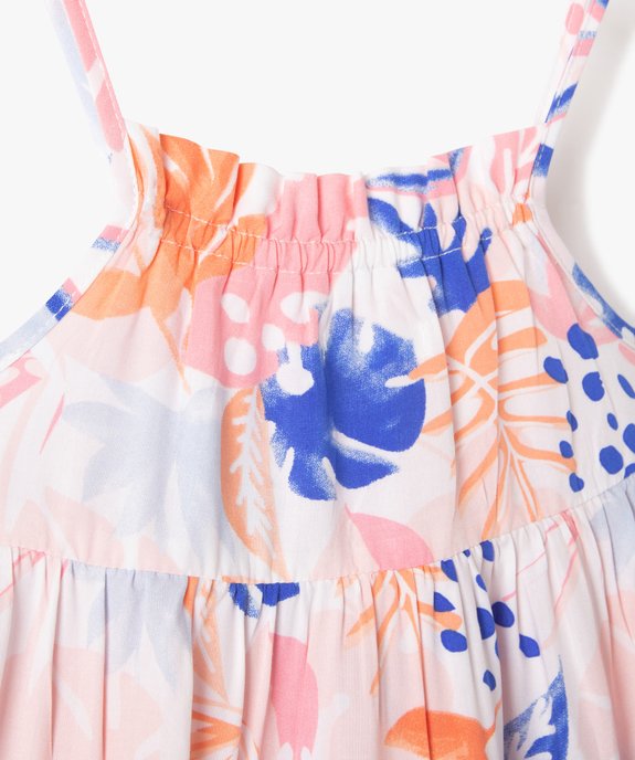 Robe bébé fille à bretelles et motifs vue2 - GEMO(BEBE DEBT) - GEMO