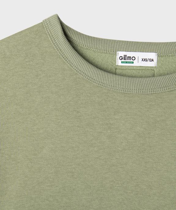 Sweat en molleton moelleux garçon vue2 - GEMO (JUNIOR) - GEMO