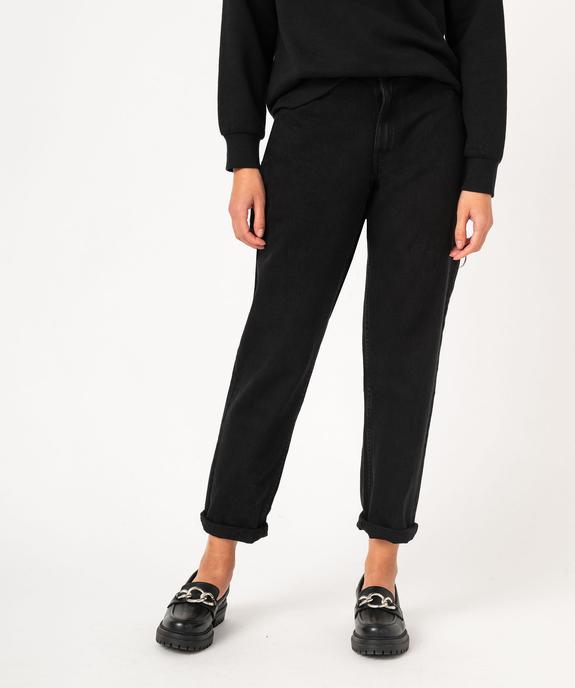 Jean mom taille haute femme vue1 - GEMO(FEMME PAP) - GEMO