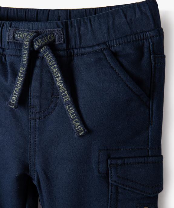 Pantalon de jogging bébé garçon avec ceinture élastique - LuluCastagnette vue2 - LULUCASTAGNETTE - GEMO