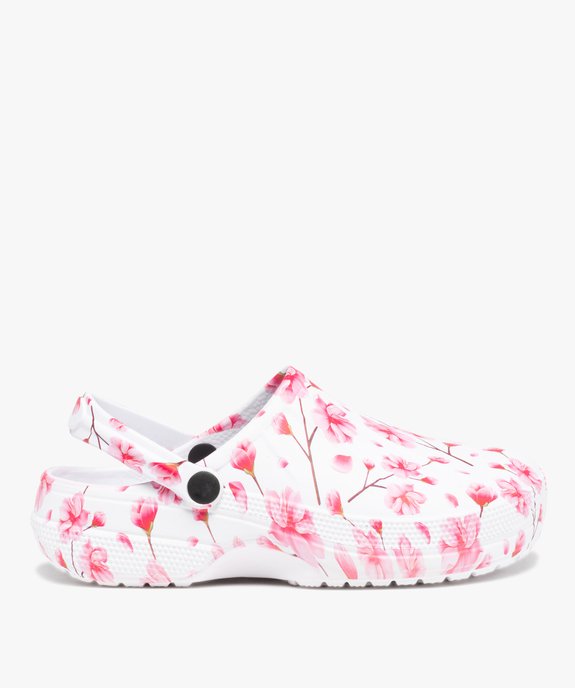 Sabots souples femme imprimés fleurs vue1 - GEMO (PLAGE) - GEMO