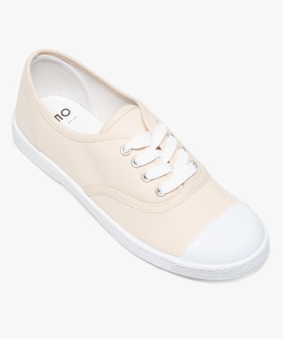 Baskets en toile avec lacets et bout renforcé femme vue5 - VALENTINA BALDA - GEMO
