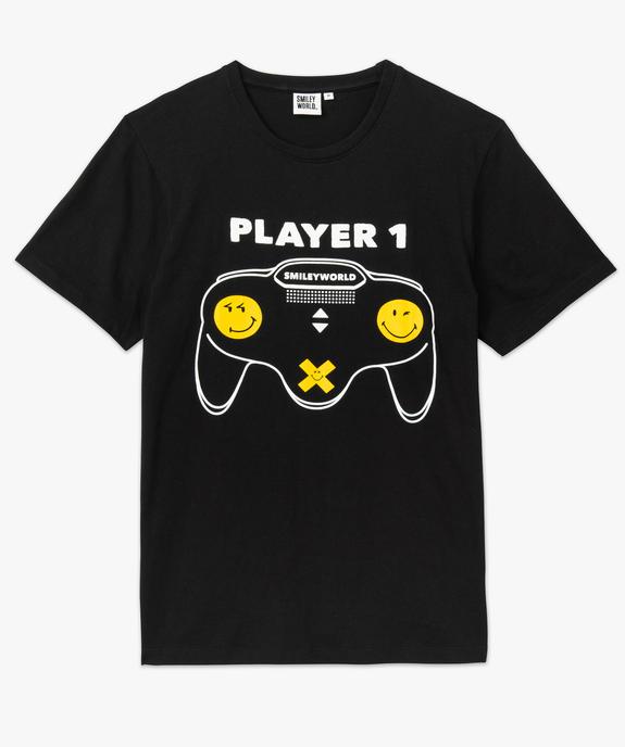 Tee-shirt homme imprimé fantaisie - Smiley vue4 - SMILEY - GEMO