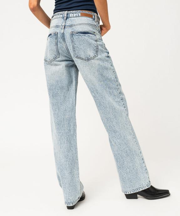 Jean Regular pleine longueur taille haute femme vue3 - GEMO 4G FEMME - GEMO