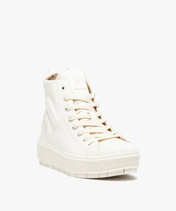 Baskets femme montantes en toile unie - Fila Potenza vue2 - FILA - GEMO