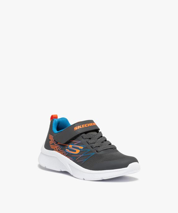 Baskets garçon à lacets et scratch – Skechers Microspec vue2 - SKECHERS - GEMO