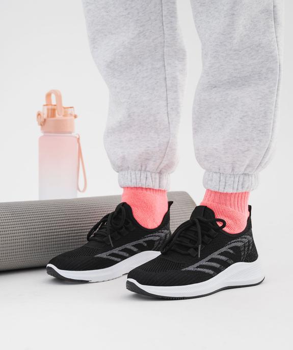 Baskets basses running en mesh à lacets femme - Valentina Baldano vue7 - VALENTINA BALDA - GEMO