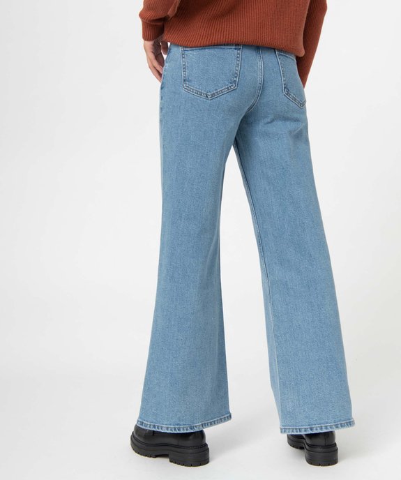 Jean femme « wide leg » taille haute vue3 - GEMO(FEMME PAP) - GEMO