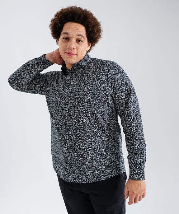 Chemise à motifs fleuris coupe regular homme vue5 - GEMO (HOMME) - GEMO