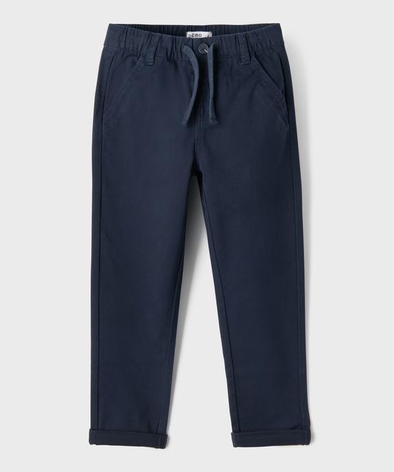 Pantalon chino Regular taille élastique garçon vue1 - GEMO 4G GARCON - GEMO