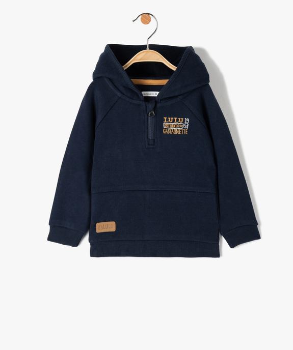 Sweat bébé garçon à capuche - LuluCastagnette vue1 - LULUCASTAGNETTE - GEMO