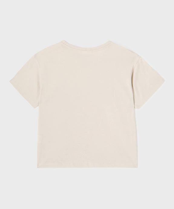 Tee-shirt manches courtes oversize à motif Stitch fille - Disney vue3 - LILO & STITCH - GEMO