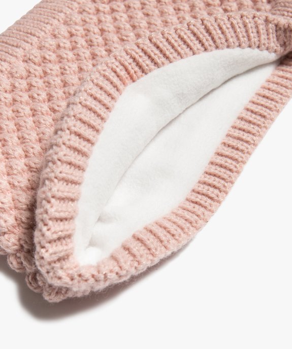 Écharpe snood bébé fille à doublure polaire chaude vue2 - GEMO(BEBE DEBT) - GEMO