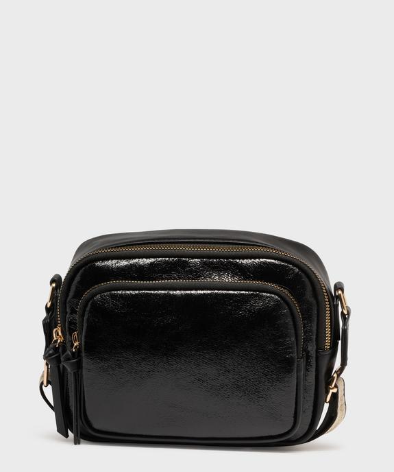 Sac bi-matières avec bandoulière pailletée femme vue1 - GEMO (ACCESS) - GEMO