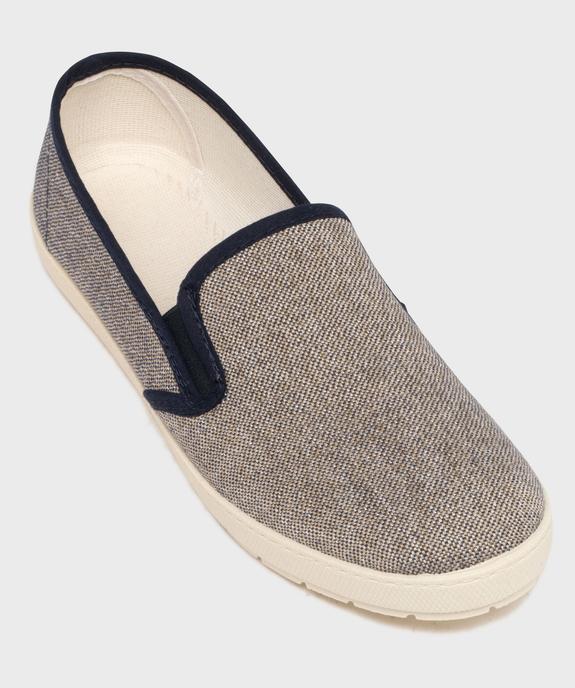 Chaussons pantoufles en toile homme vue5 - G'FLEX GEMO FOR GOOD - GEMO