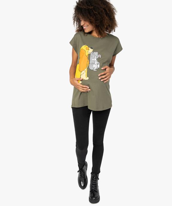 Tee-shirt de grossesse loose à manches courtes - Disney La Belle et le Clochard vue4 - DISNEY DTR - GEMO
