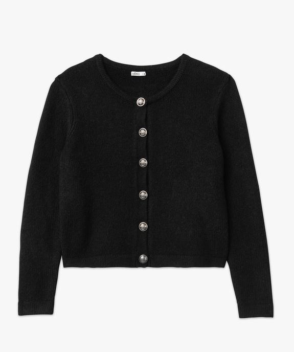 Gilet en grosse maille et boutons gravés femme vue4 - GEMO(FEMME PAP) - GEMO