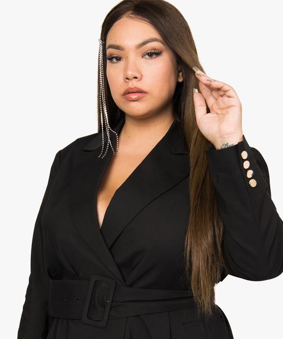 Robe femme forme blazer ceinturée - Gémo x Lalaa Misaki vue2 - GEMO (G TAILLE) - GEMO