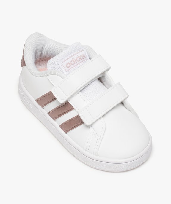 Baskets bébé fille à scratch Grand Court Adidas vue5 - ADIDAS - GEMO